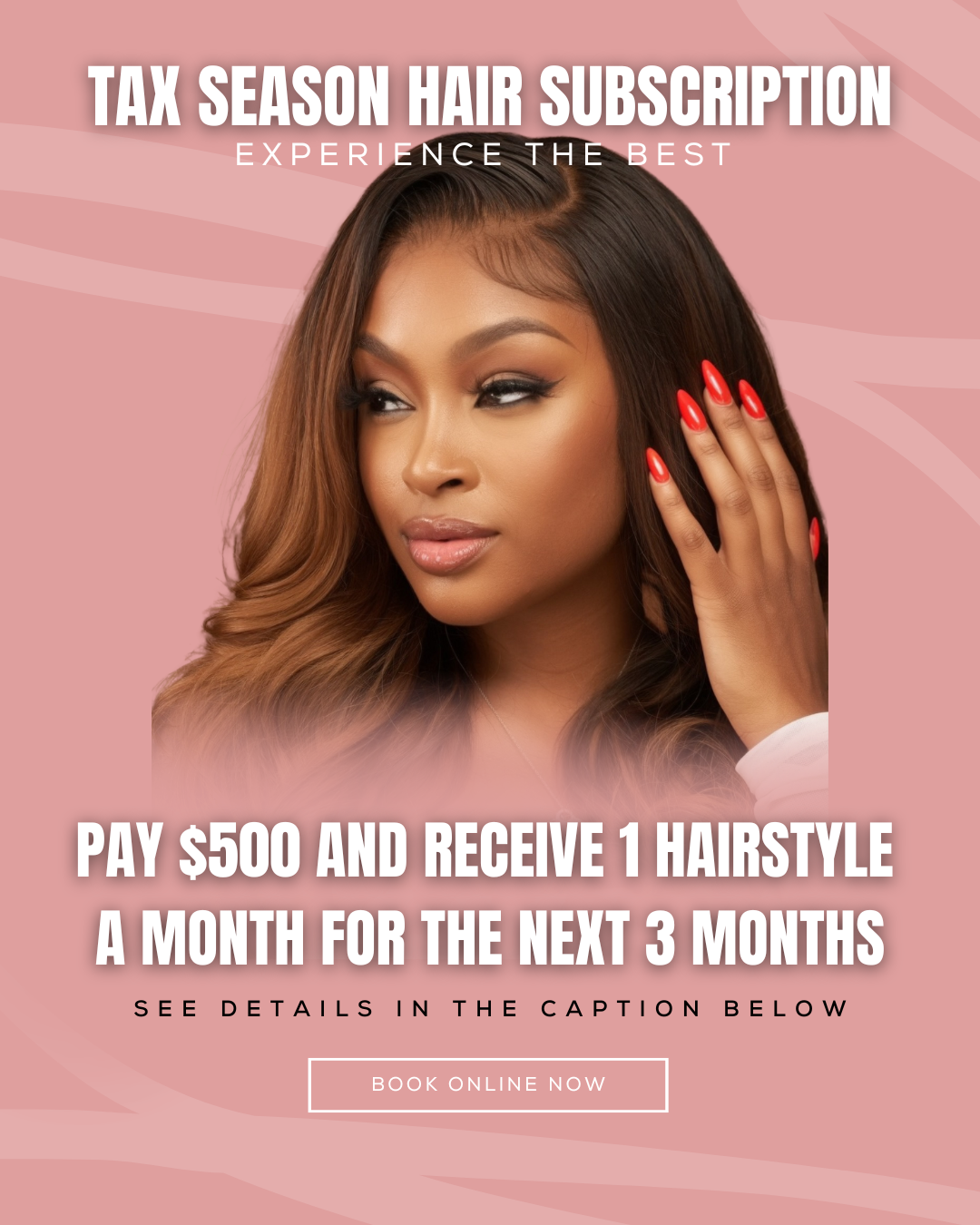 Tax Season Hair Subscription ($500 Deal)