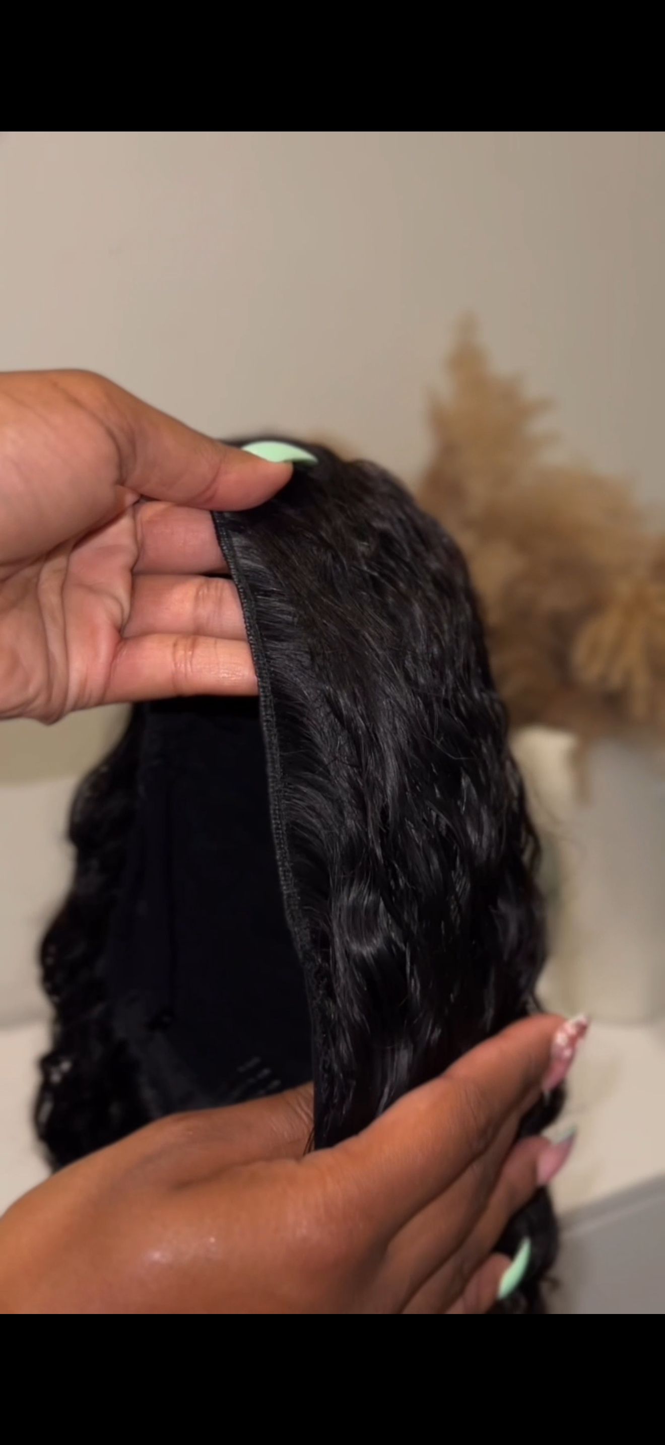 Flip over half wig
